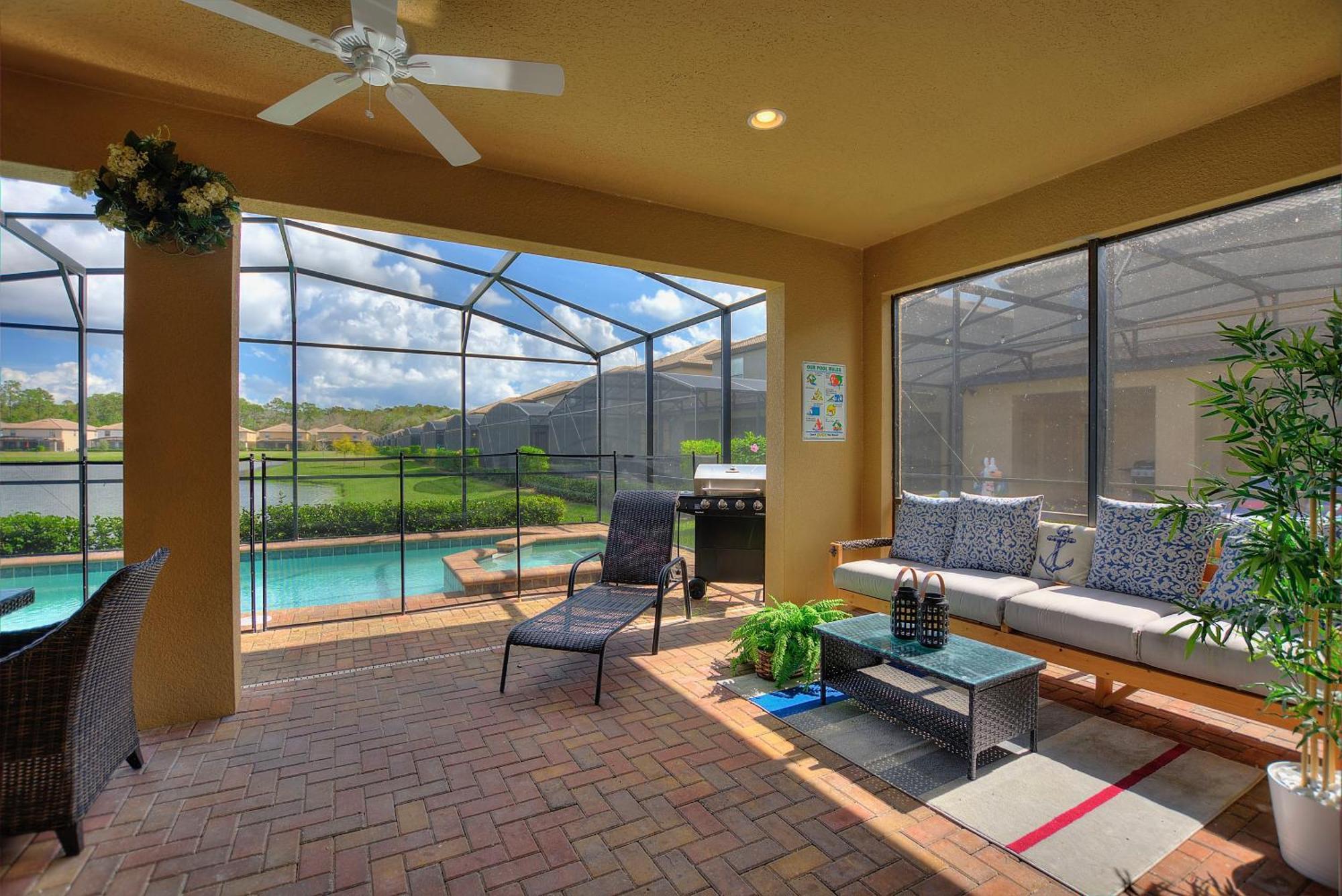 Stylish Cozy Family Getaway With Private Pool And Lake View Kissimmee Kültér fotó