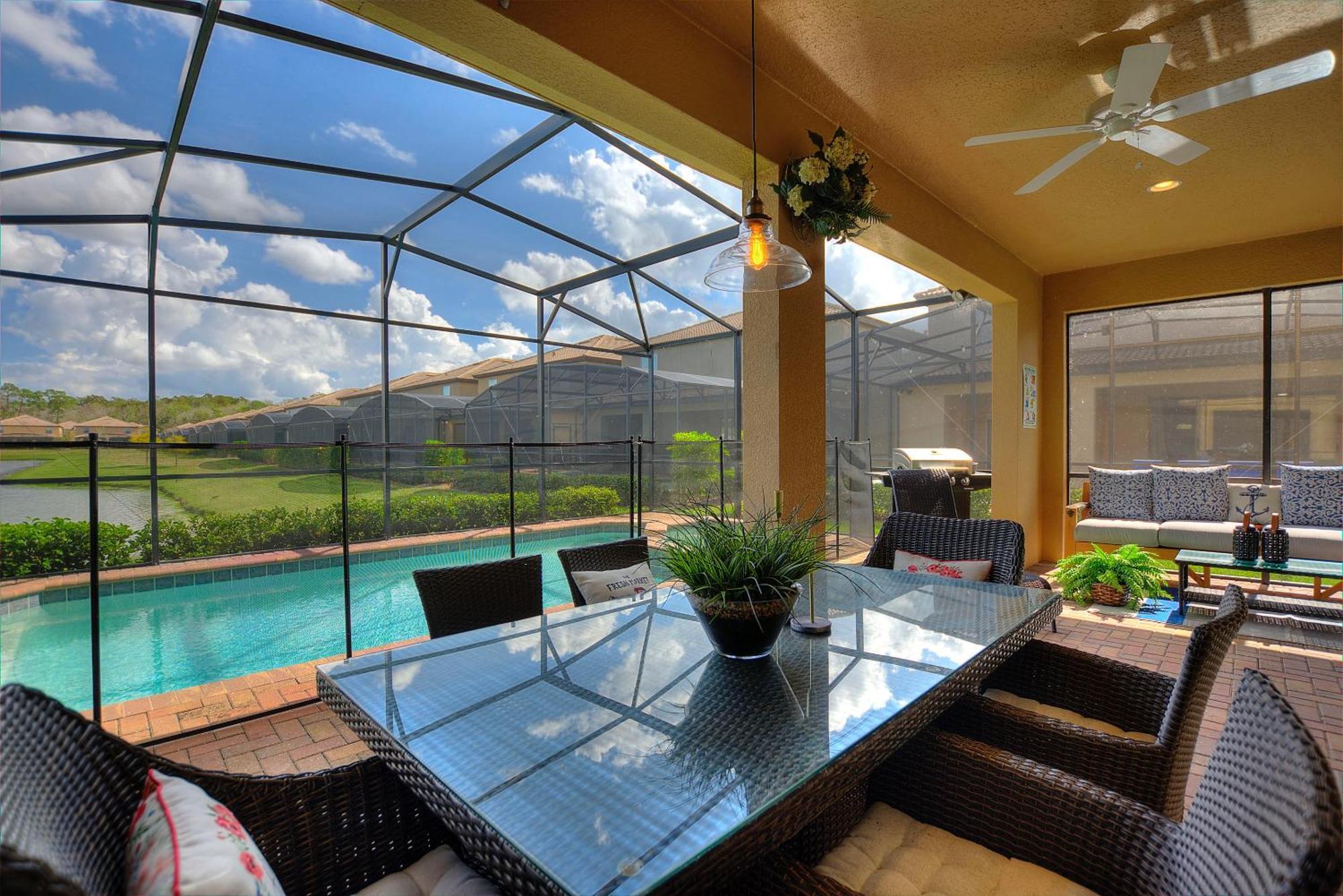 Stylish Cozy Family Getaway With Private Pool And Lake View Kissimmee Kültér fotó