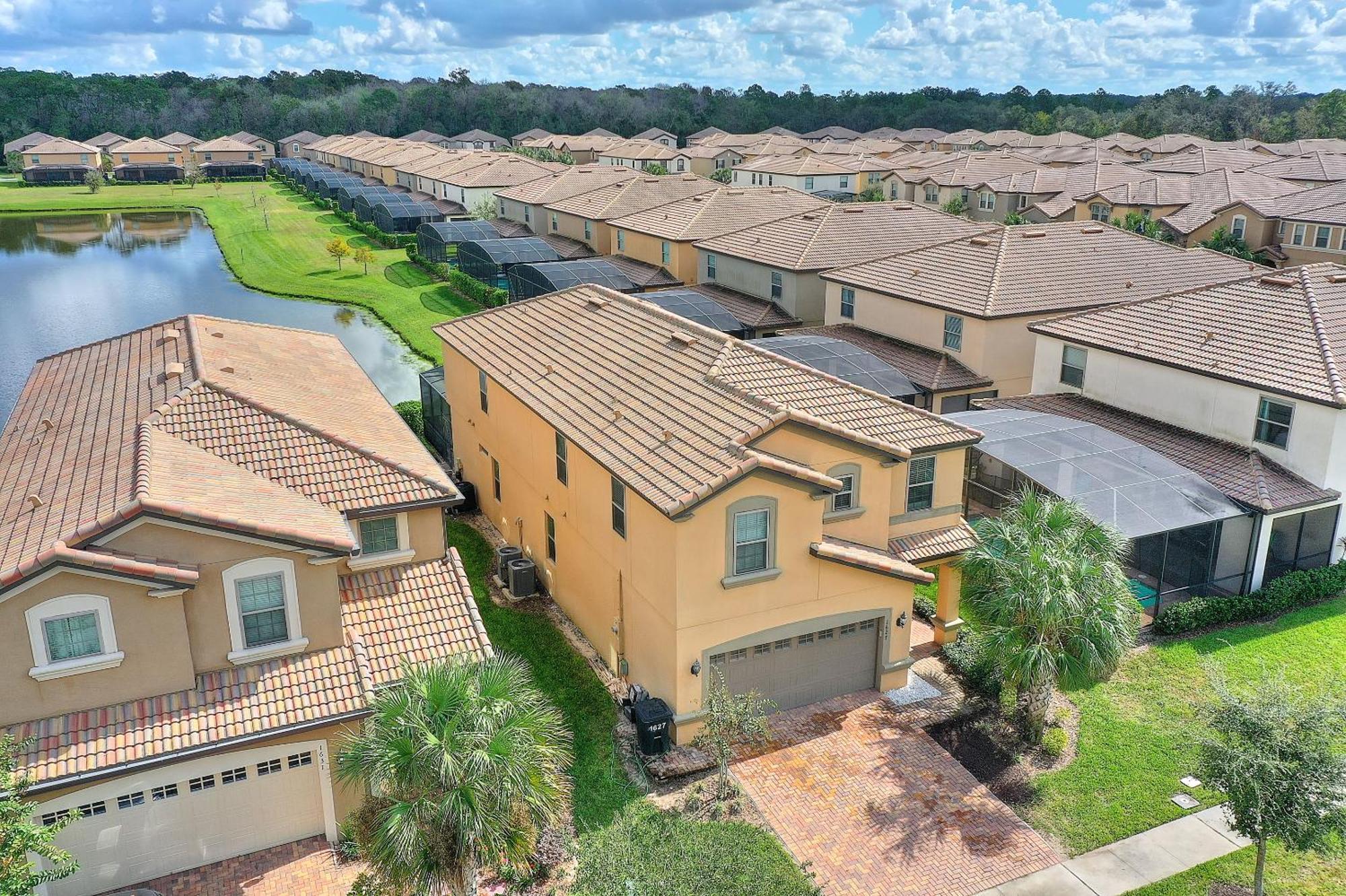 Stylish Cozy Family Getaway With Private Pool And Lake View Kissimmee Kültér fotó