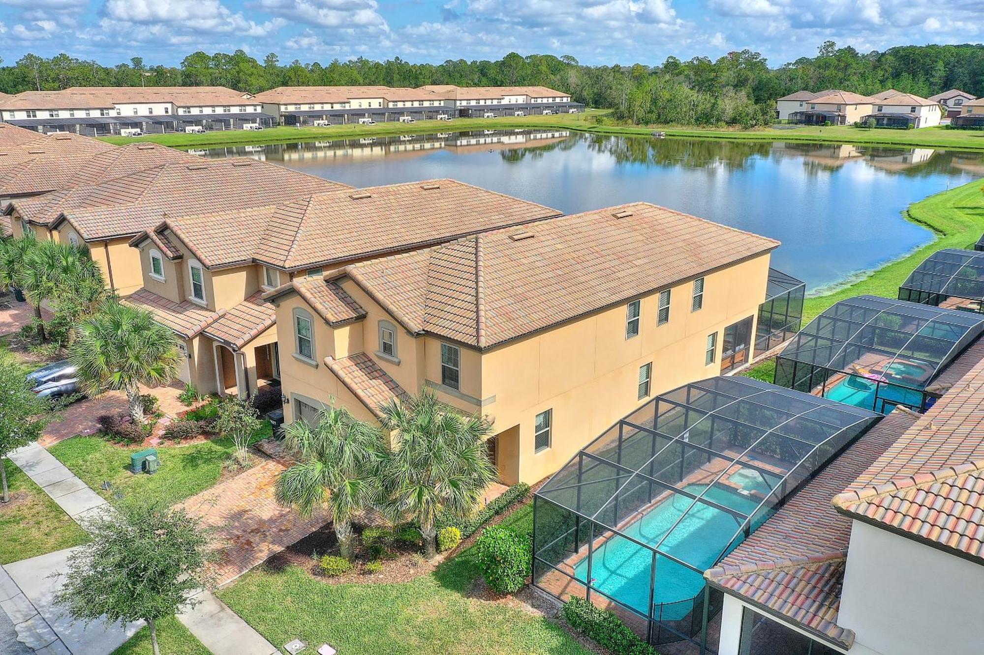 Stylish Cozy Family Getaway With Private Pool And Lake View Kissimmee Kültér fotó